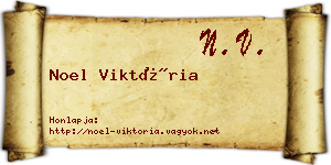 Noel Viktória névjegykártya